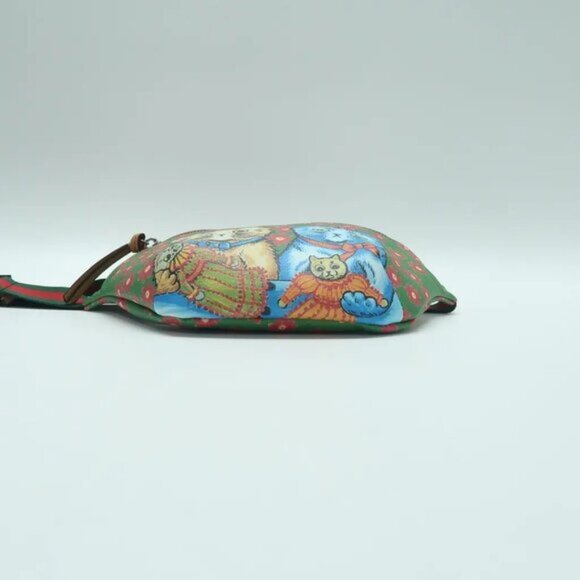 GUCCI Green Canvas Belt Bag 674-061925 - Picture 4 of 11